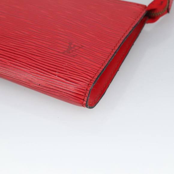 LOUIS VUITTON Epi Pochette Accessoires Accessory Pouch Red M52987 Auth bs19522 - Picture 9 of 16